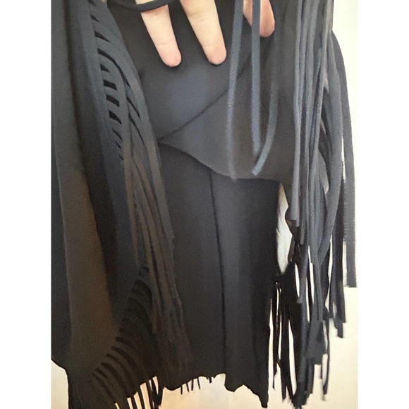 Chicos Long Sleeve Blouse Fringe Chico Size 0 Small Size 4 - Picture 5 of 10